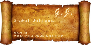 Grafel Julianna névjegykártya